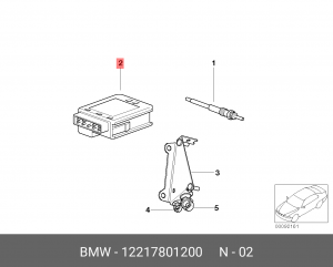 Блок управления электронный 12 21 7 801 200 BMW