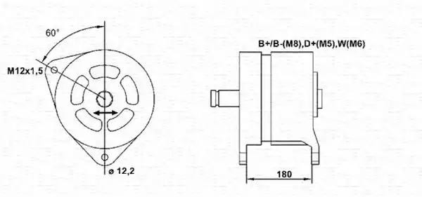 Генератор 943356267010 MAGNETI MARELLI