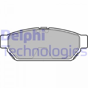 Комплект тормозных колодок, диско LP968 DELPHI