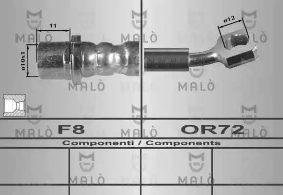 Тормозной шланг 80342 MALO