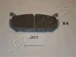 Комплект тормозных колодок, диско PP-307AF JAPAN PARTS GROUP