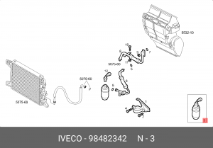 Осушитель, кондиционер 98482342 IVECO