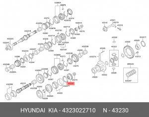 Деталь 4323022710 HYUNDAI KIA