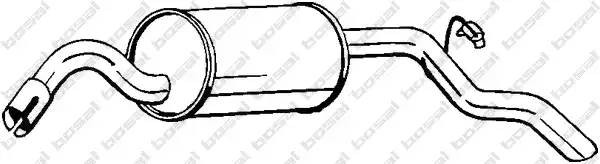 Глушитель выхлопных газов конечный 154-051 BOSAL