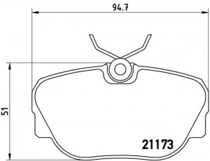 Комплект тормозных колодок, диско P06010 BREMBO