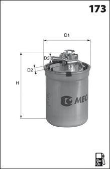 Топливный фильтр ELG5330 MECAFILTER