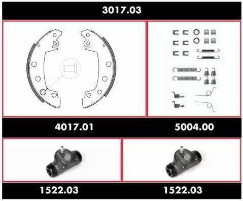 Комплект тормозных колодок 301703 ROADHOUSE