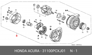 Генератор 31100PCXJ01 HONDA