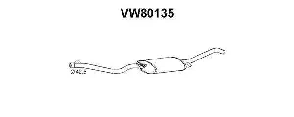 Глушитель выхлопных газов конечный VW80135 VENEPORTE
