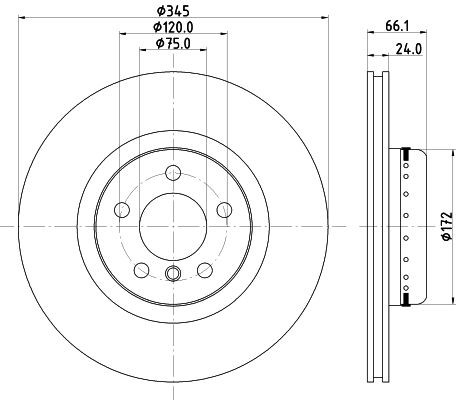 Конденсатор, кондиционер 8FC351038491 HELLA