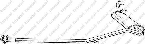 Глушитель выхлопных газов конечный 292013 BOSAL
