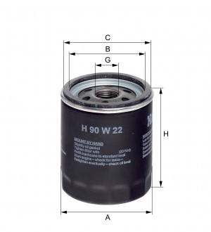 Масляный фильтр H90W22 HENGST