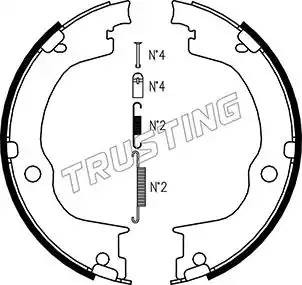 Комплект тормозных колодок, стояночная тормозная система 073175K TRUSTING
