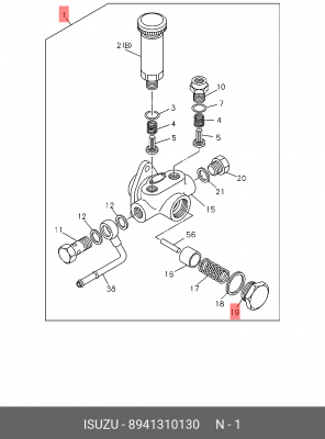 Топливный насос; Насос, топливоподающяя система 8-94131-013-0 ISUZU