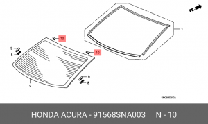 Крепление 91568SNA003 HONDA