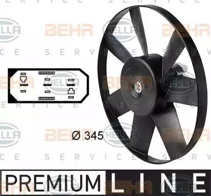 Вентилятор, охлаждение двигателя 8EW 009 144-451 HELLA