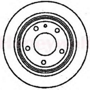 Тормозной диск 561263B BENDIX JURID