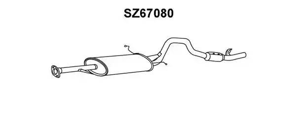 Глушитель выхлопных газов конечный SZ67080 VENEPORTE