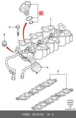 Клапанная форсунка 3918702 FORD