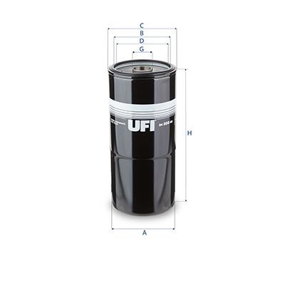 Топливный фильтр 24.332.00 UFI