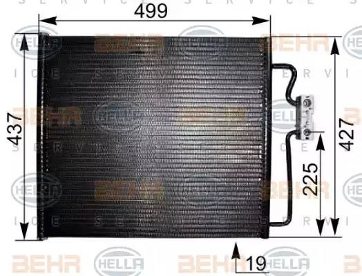 Конденсатор, кондиционер 8FC 351 038-811 HELLA