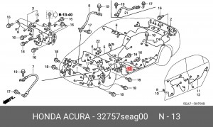 Жгут проводов двери 32757SEAG00 HONDA