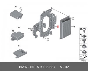 Кронштейн крепления 65 15 9 135 687 BMW