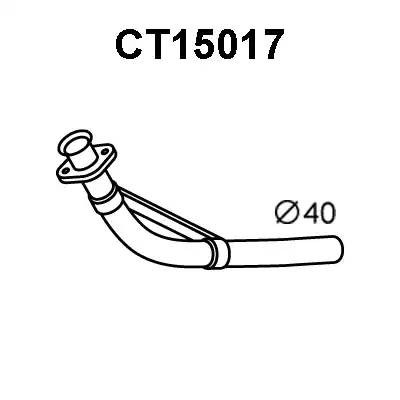 Выпускной трубопровод CT15017 VENEPORTE