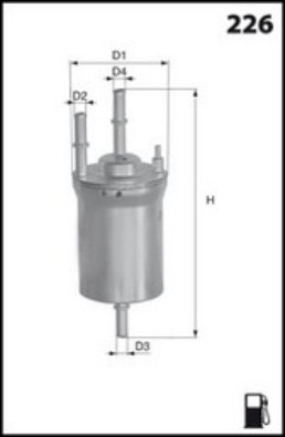 Топливный фильтр ELE6102 MECAFILTER