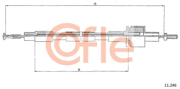 Трос сцепления 11246 COFLE