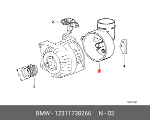 Покрышка 12 31 1 738 266 BMW