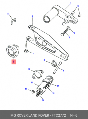 Выжимной подшипник FTC2772 LAND ROVER