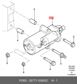 Стартер 2S7T-11000-DC FORD