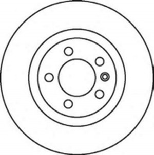 Тормозной диск 562079B BENDIX JURID