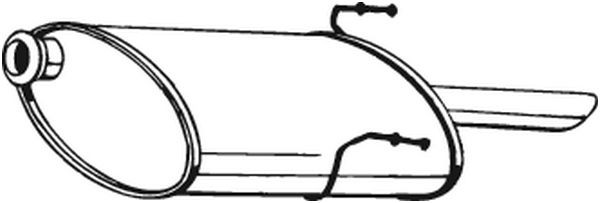 Глушитель выхлопных газов конечный 190-861 BOSAL