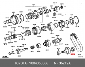 Подшипник раздаточной коробки 90043-63066 DAIHATSU
