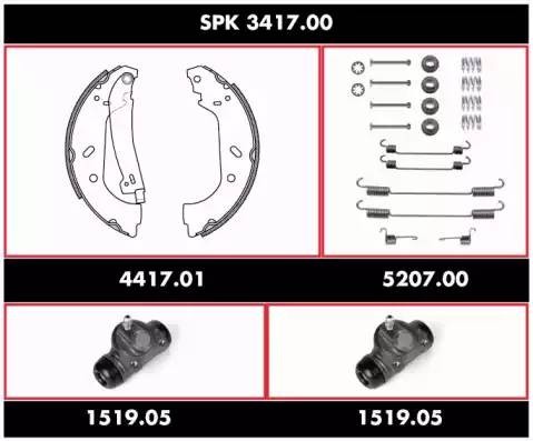 Комплект тормозных колодок SPK341700 REMSA