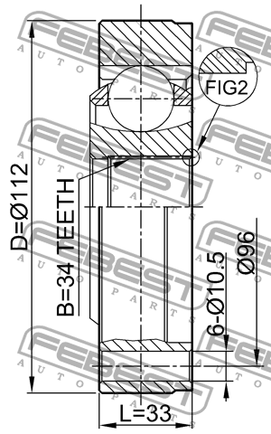 ШРУС 0111-MCV10 FEBEST