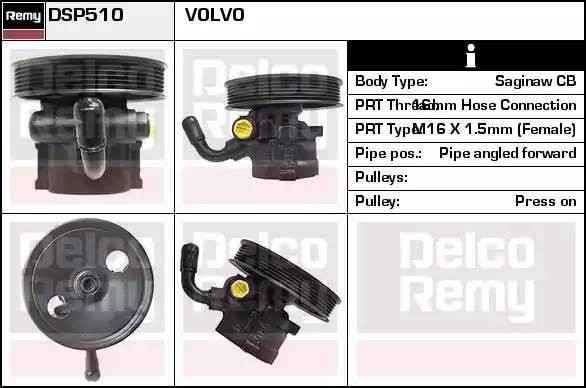 Гидравлический насос, рулевое управление DSP510 DELCO REMY