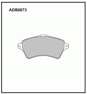 Колодки тормозные дисковые ADB0873 ALLIED NIPPON