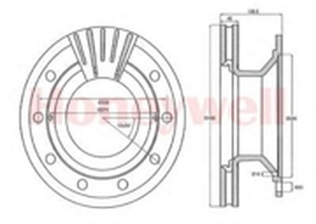 Тормозной диск 569021B BENDIX JURID