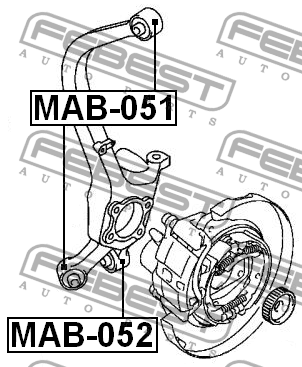 Сайлентблок MAB-052 FEBEST