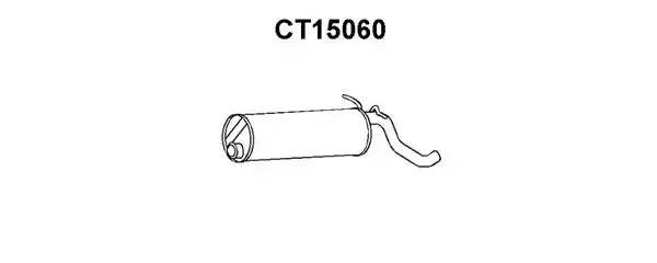 Глушитель выхлопных газов конечный CT15060 VENEPORTE