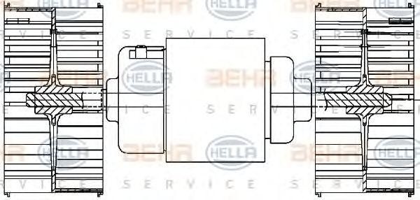 вентилятор салона 8EW351029041 HELLA