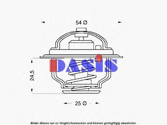 Термостат, охлаждающая жидкость 751851N AKS DASIS