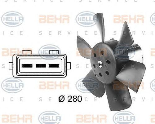 Вентилятор, охлаждение двигателя 8EW 009 144-391 HELLA