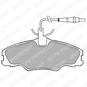 Комплект тормозных колодок, диско LP985 DELPHI