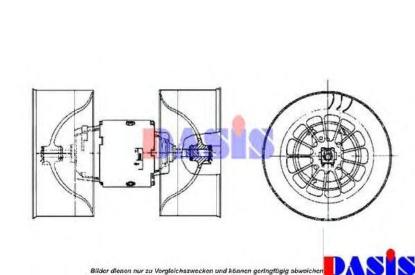 вентилятор салона 870290N AKS DASIS