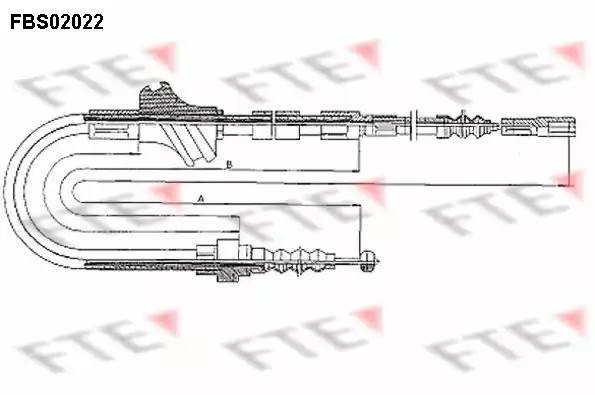 Трос, стояночная тормозная система FBS02022 FTE