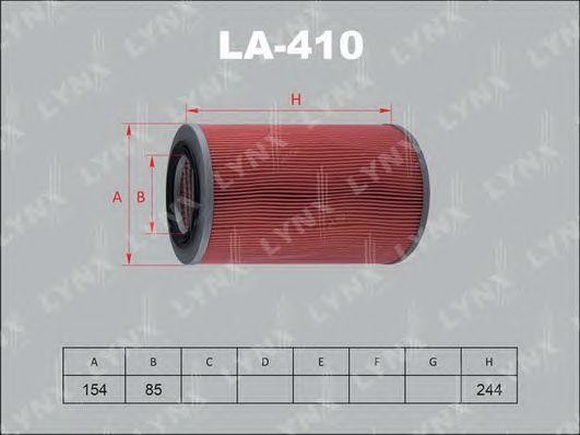 Фильтр воздушный LA-410 LYNXAUTO